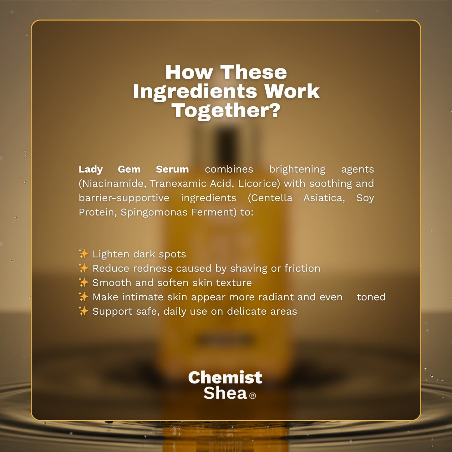 Mixtrue Beauty Chemist Shea Lady Gem Serum – Intimate Lightening Serum 50ml