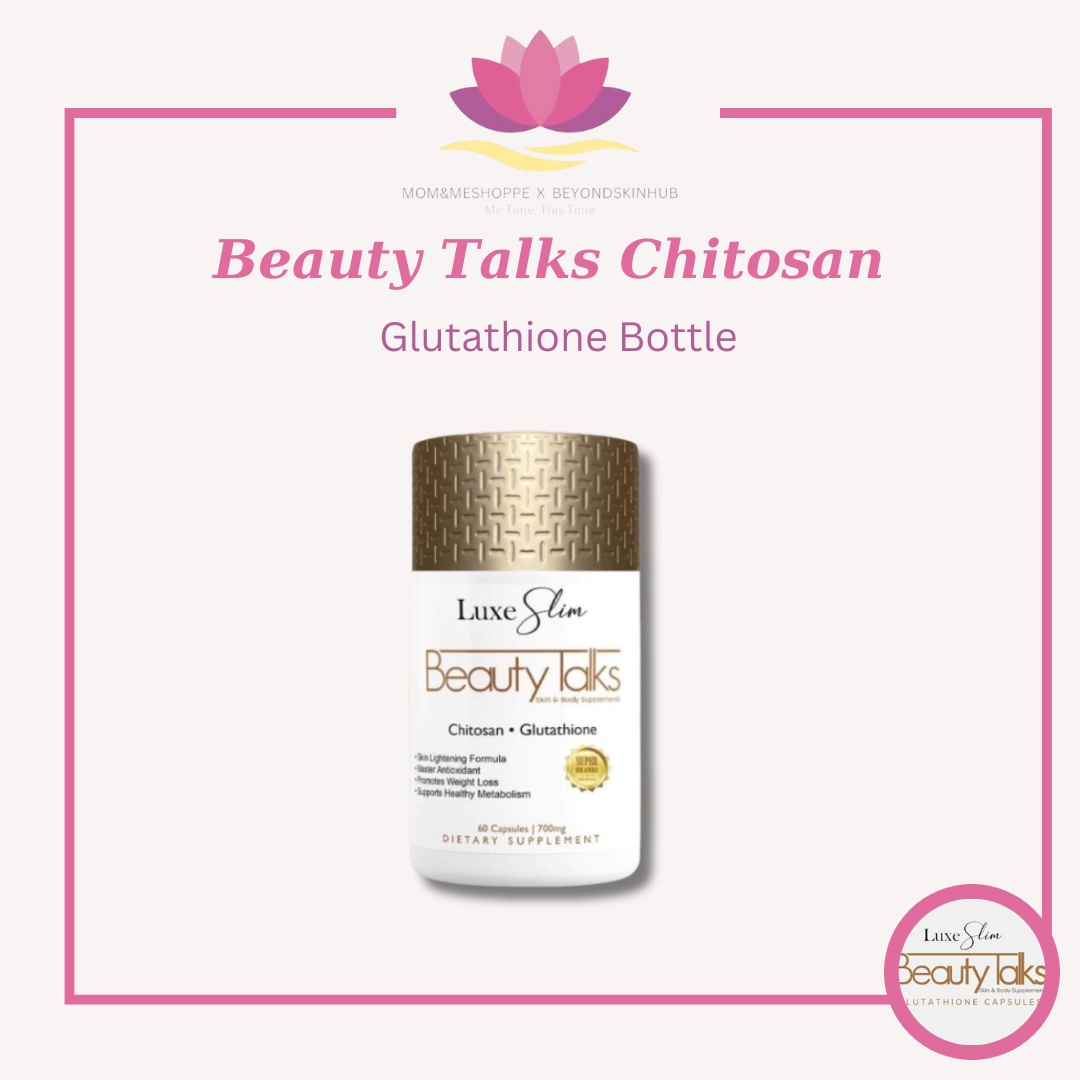 Luxe Skin Beauty Talks Chitosan Glutathione Bottle
