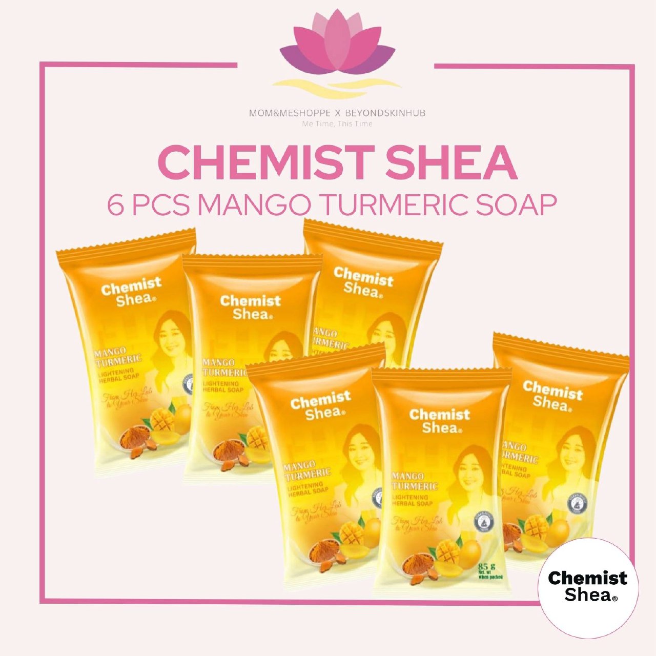 Chemist Shea Mango Turmeric Lightening Herbal Soap | For dull uneven skin tone, Brightening