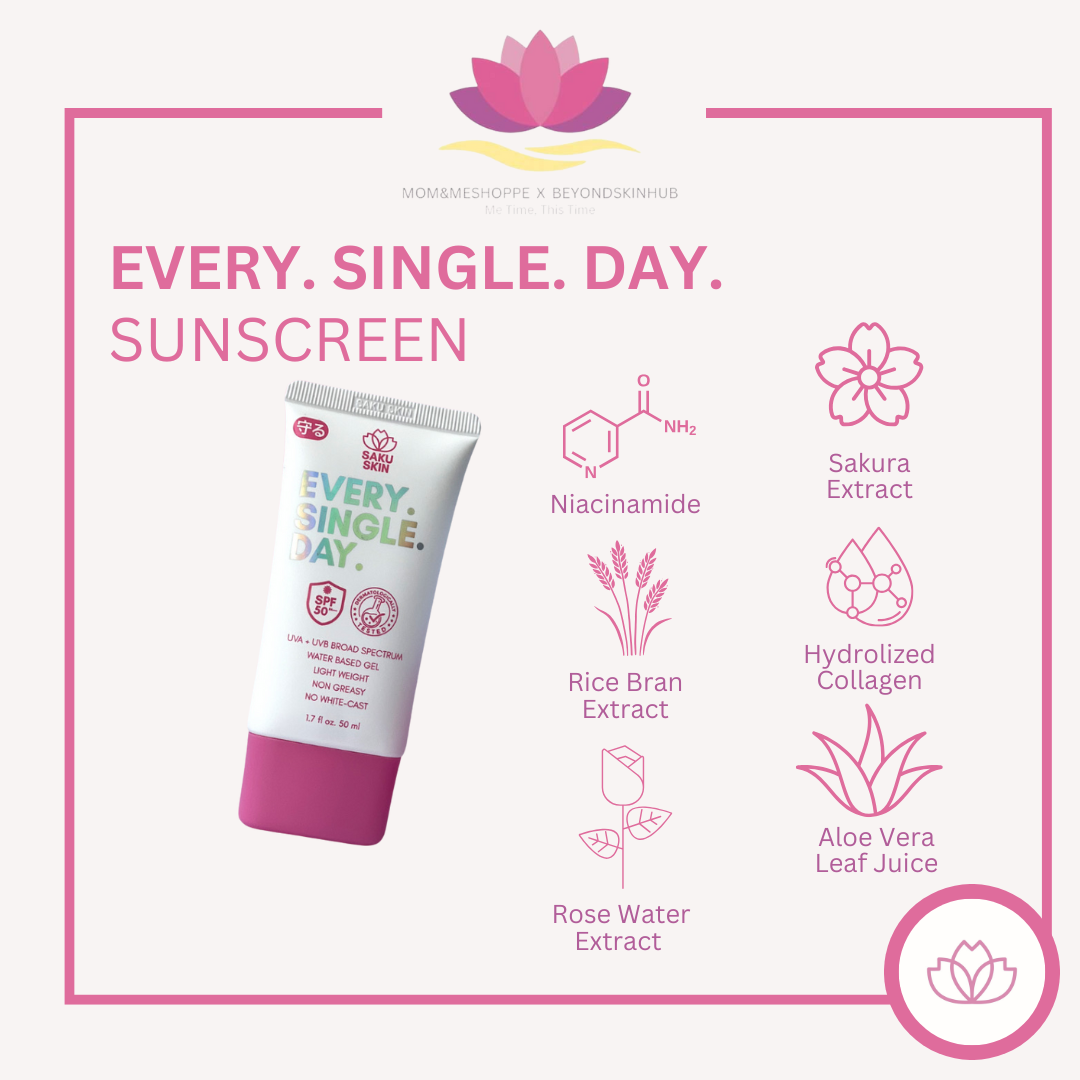 Saku Skin Every Single Day SPF50 PA+++ Sunscreen