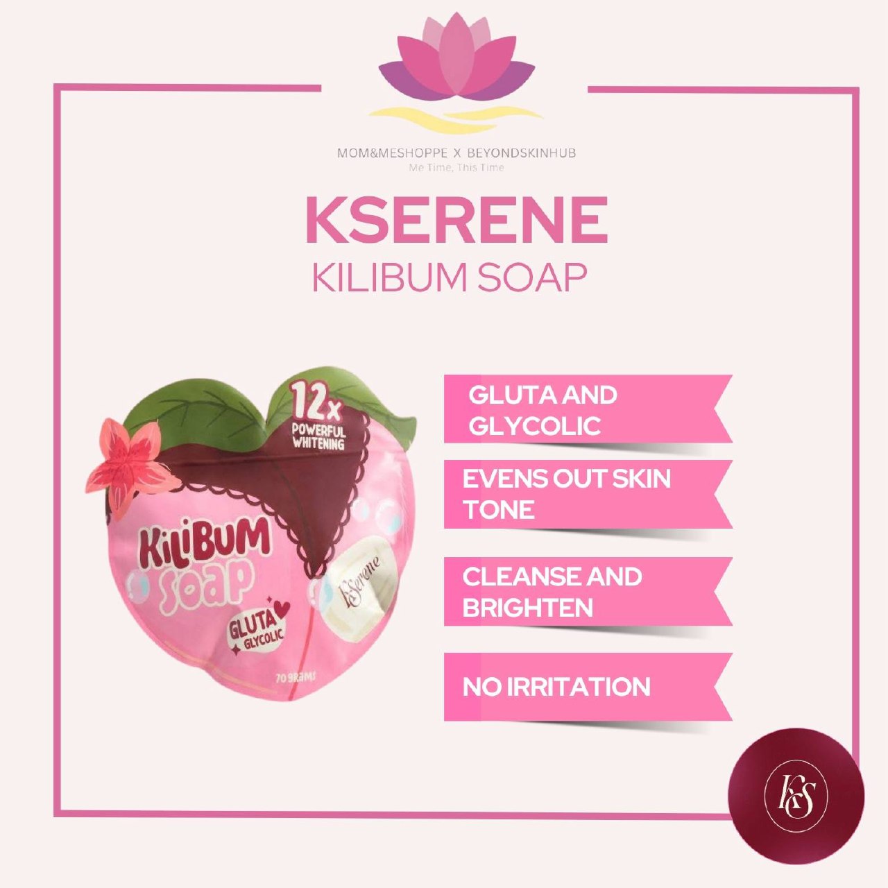 KSerene Kilibum Soap with Glutathione and Glycolic Acid – Beyond Skin Hub