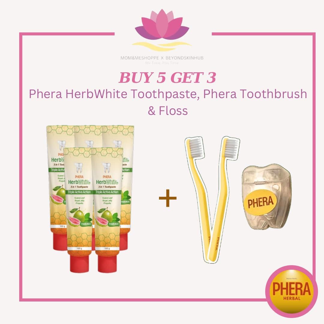 Phera Herbal Toothpaste Bundle of 5 + 3