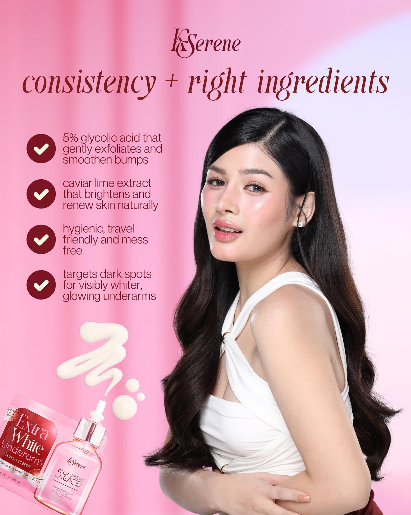 KSerene Extra White Underarm Serum Cream