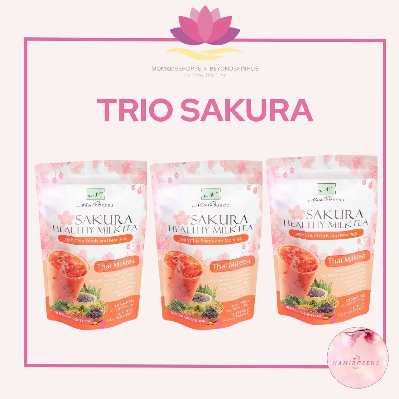 Namiroseus Sakura Healthy Milk Tea