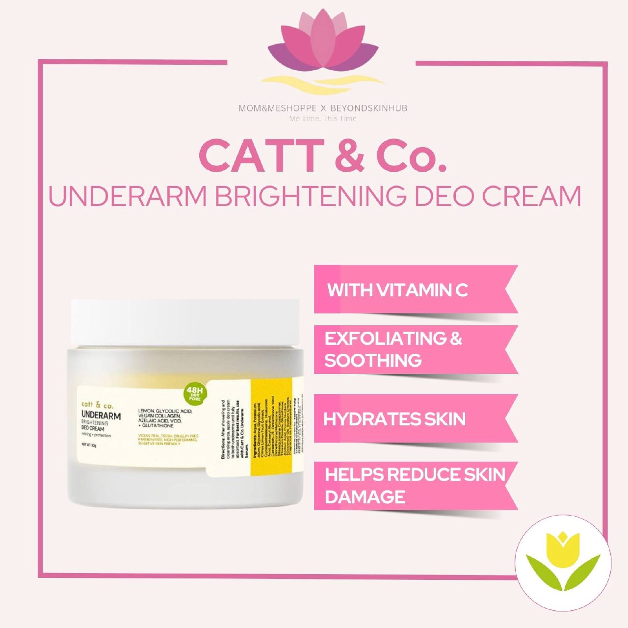 Catt & Co Brightening Deo Cream – Beyond Skin Hub