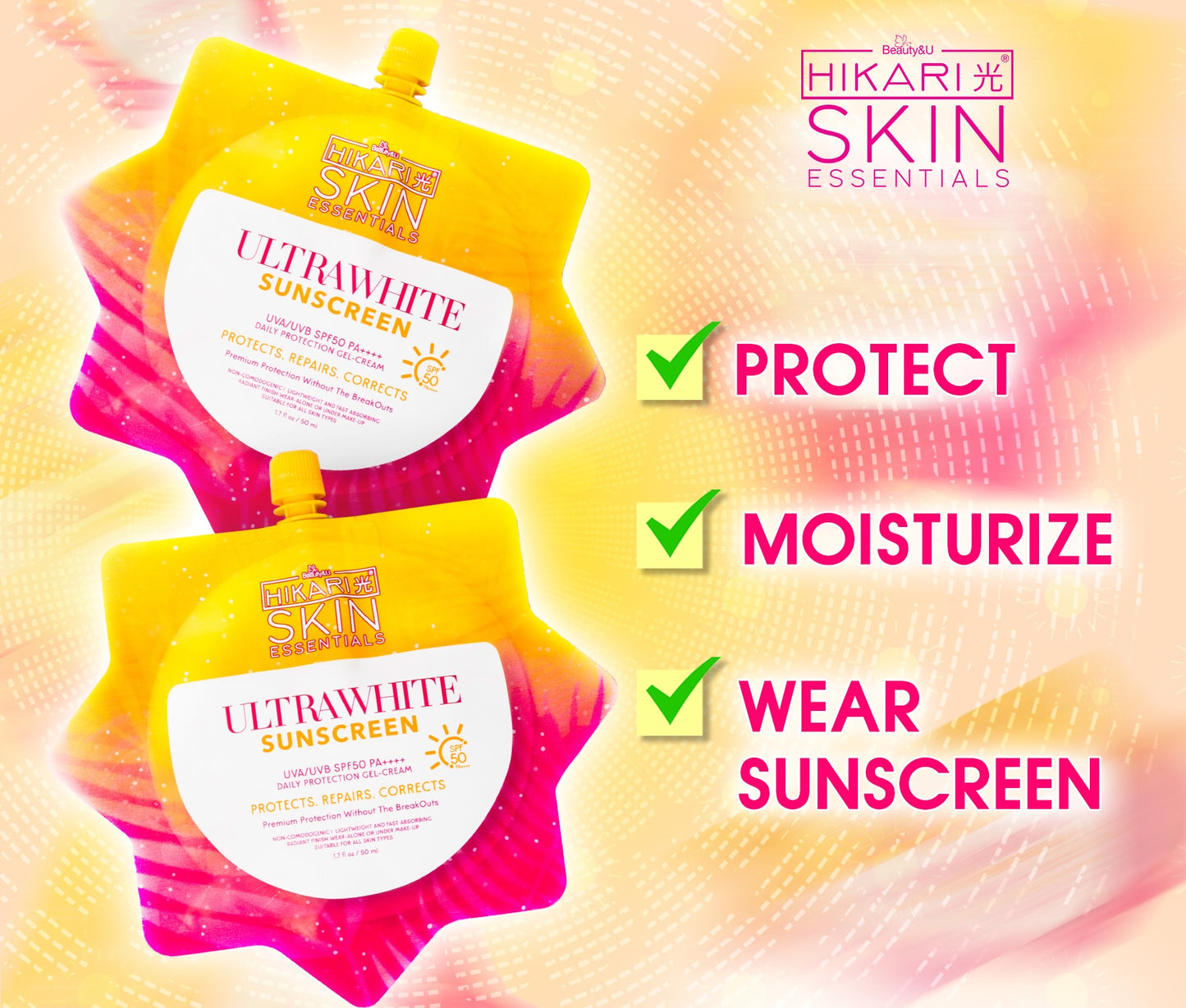 Hikari Ultrfresh Sunscreen and Sun Perfect Tinted Sunscreen Bundle | SPF 50 PA++++