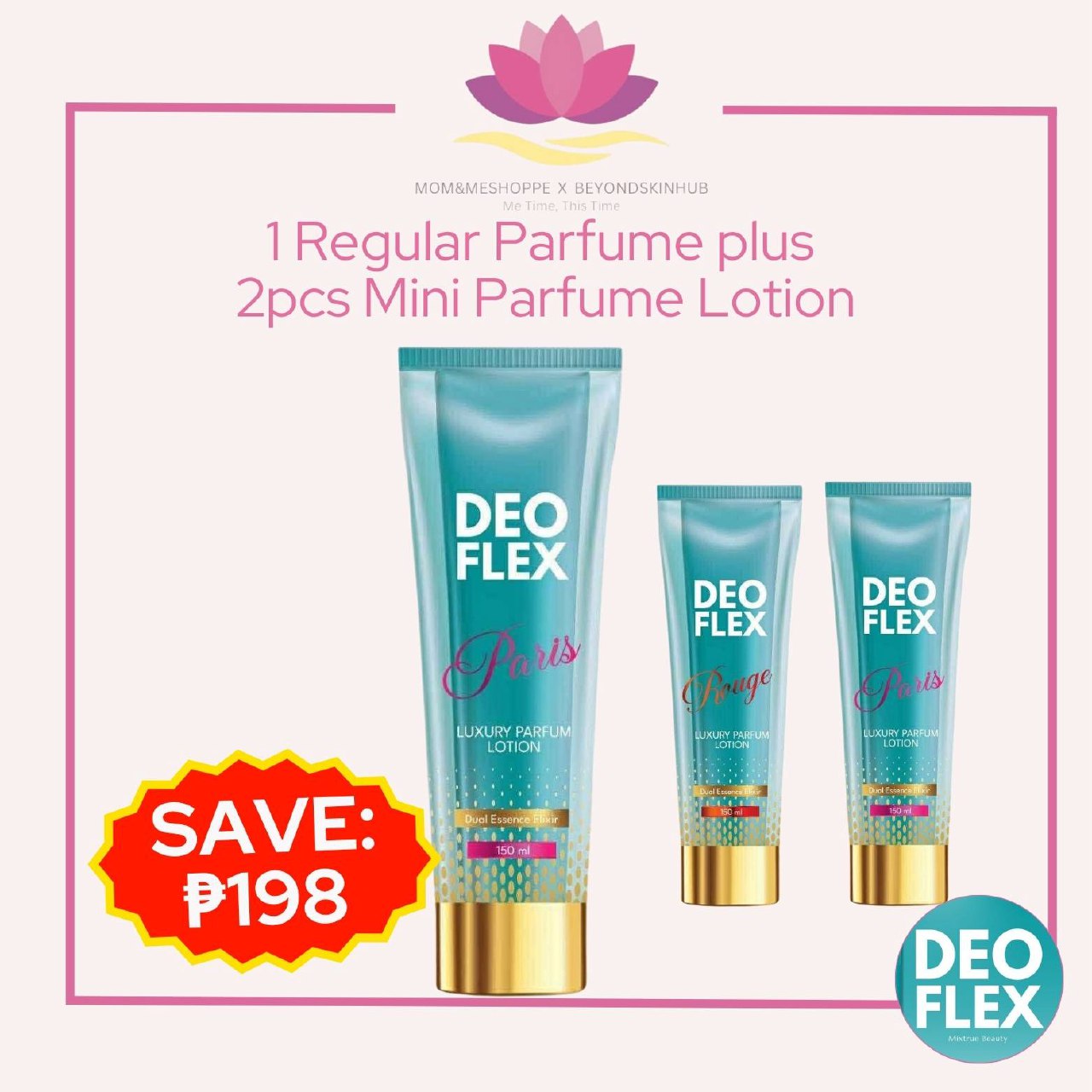 Mixtrue Beauty Deoflex Luxury Parfum Lotion 40ml | mini size| hand cream| Rouge & Paris