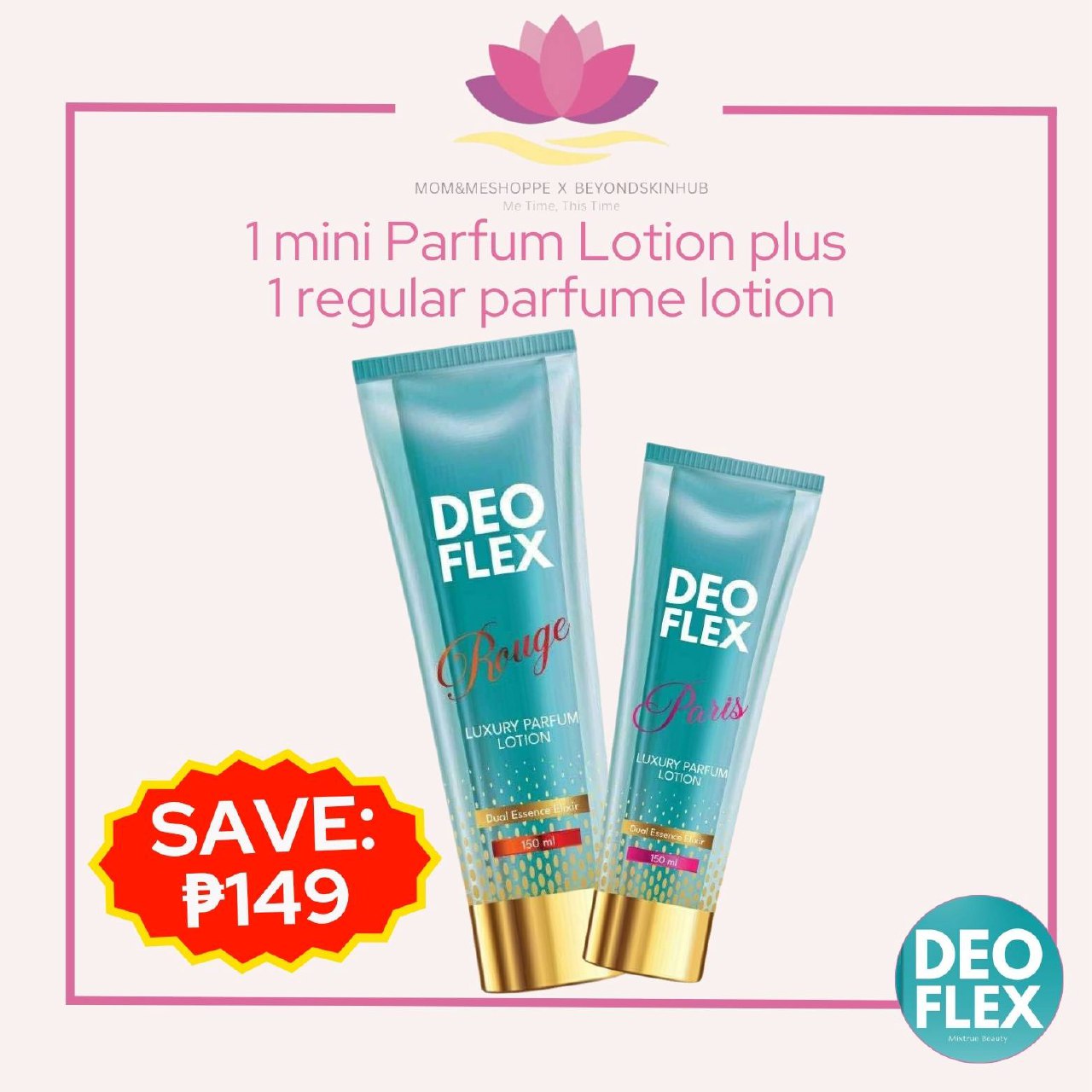 Mixtrue Beauty Deoflex Luxury Parfum Lotion 40ml | mini size| hand cream| Rouge & Paris