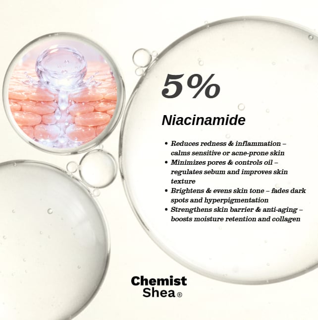 Mixtrue Beauty Chemist Shea Acne & Blemish Cleanser | with Niacinamide, Salicylic Acid, Tranexamic Acid & Azelaic Acid