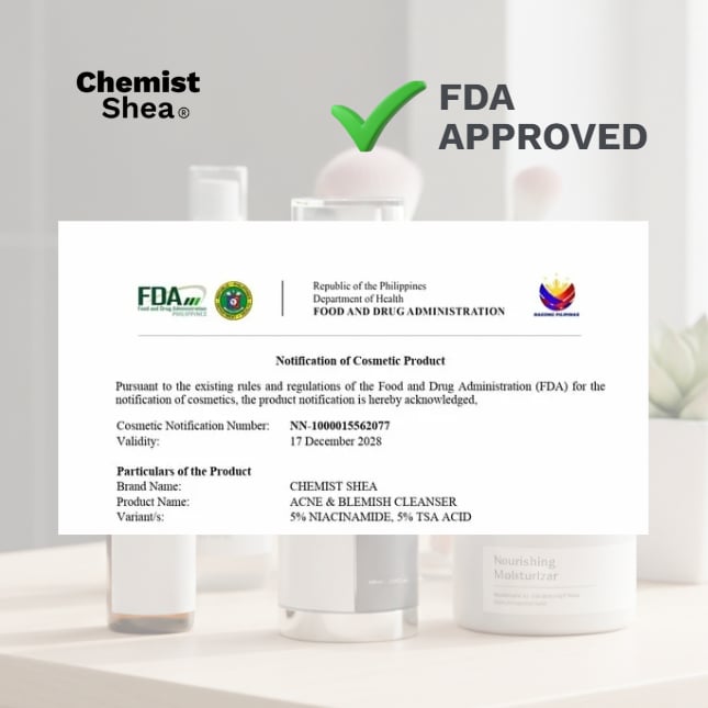 Mixtrue Beauty Chemist Shea Acne & Blemish Cleanser | with Niacinamide, Salicylic Acid, Tranexamic Acid & Azelaic Acid