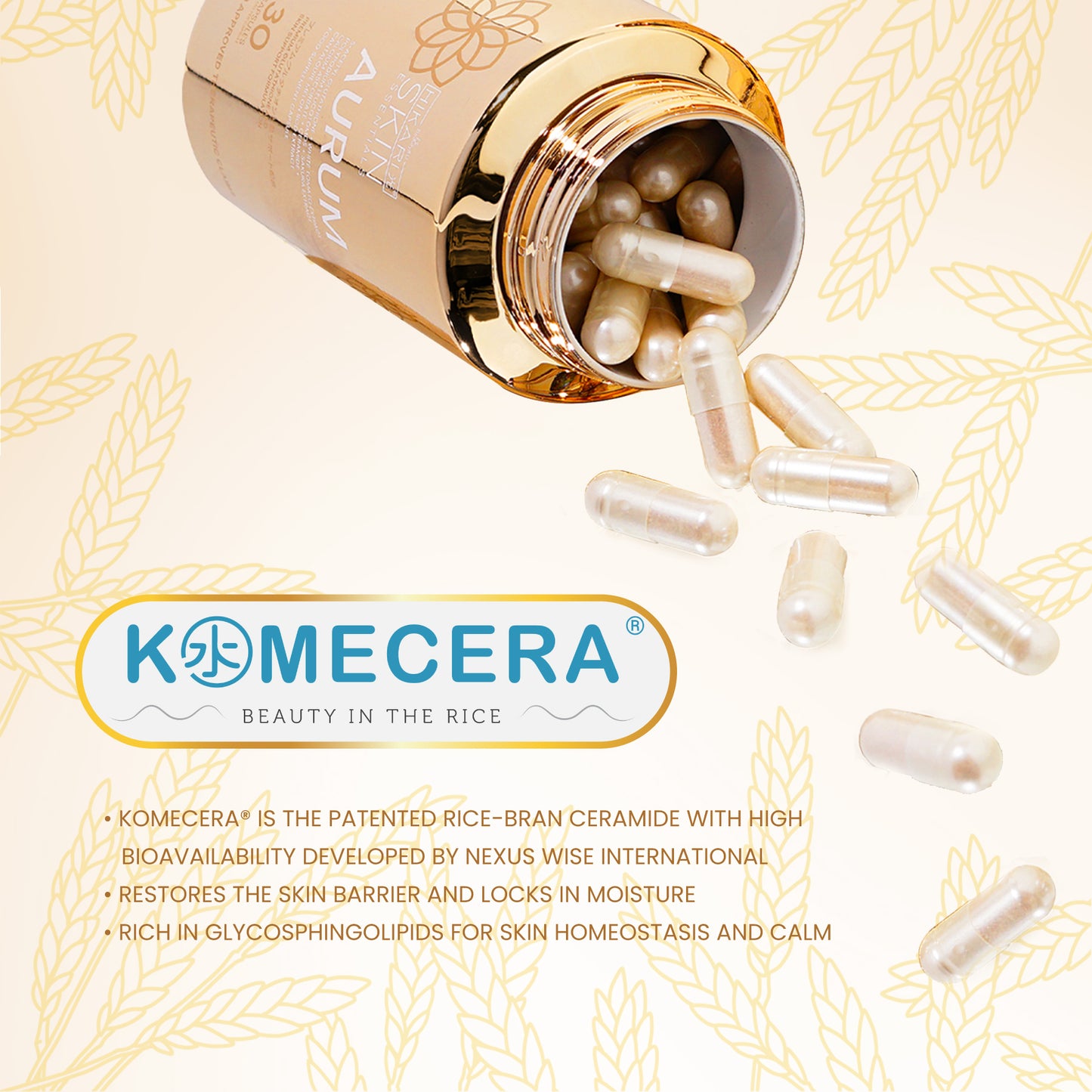 Hikari Aurum | S-Acethyl Glutathione with Botanical UV Protection | Vitamin C and Zinc