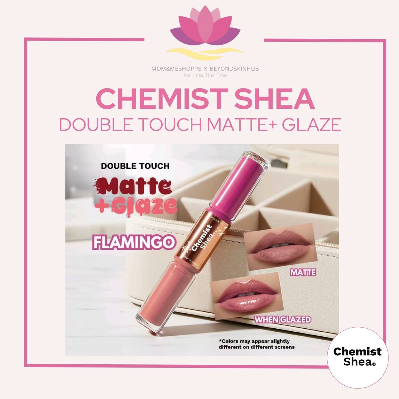 Mixtrue Beauty Double Touch Matte + Glaze Transfer Proof Lippie | Matte & High Gloss Lip stain