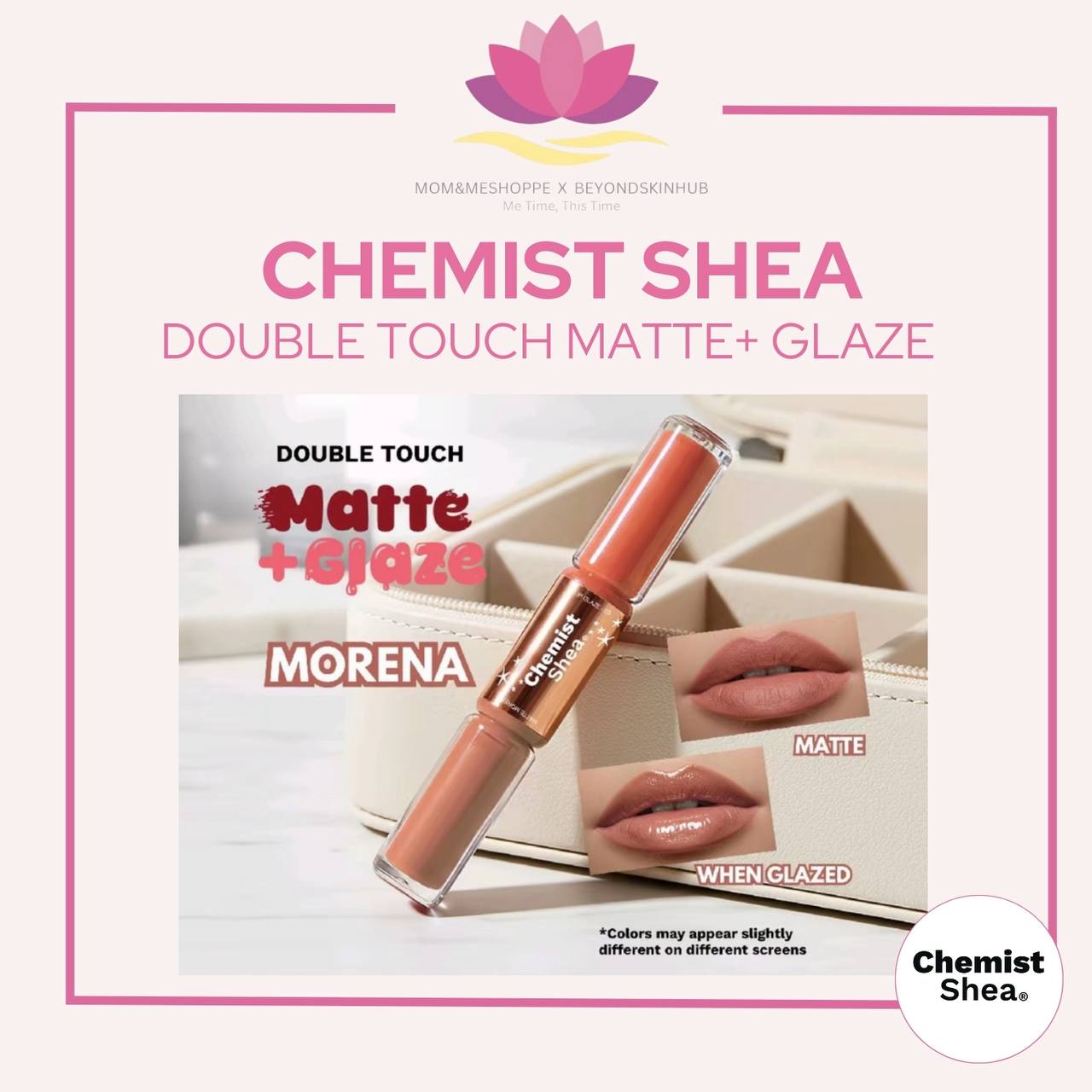 Mixtrue Beauty Double Touch Matte + Glaze Transfer Proof Lippie | Matte & High Gloss Lip stain