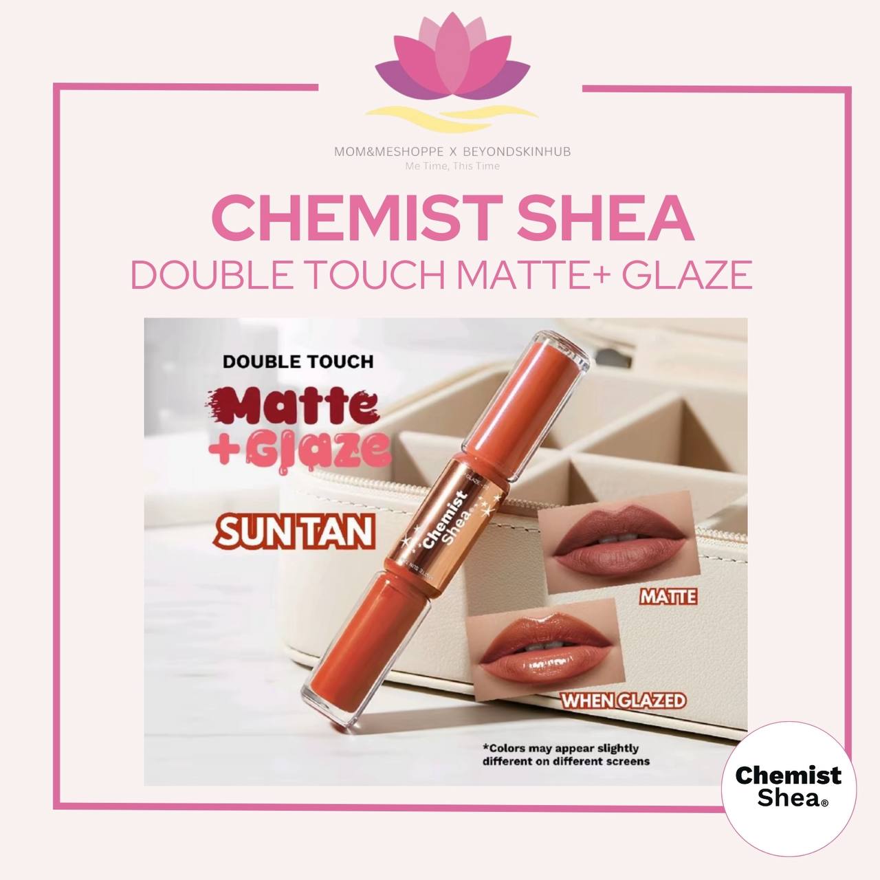Mixtrue Beauty Double Touch Matte + Glaze Transfer Proof Lippie | Matte & High Gloss Lip stain