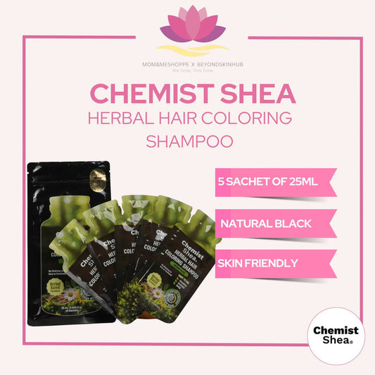 Chemist Shea Herbal Hair Coloring Shampoo- Natural Black