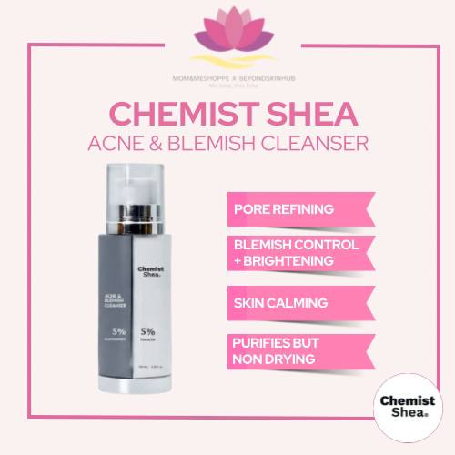 Mixtrue Beauty Chemist Shea Acne & Blemish Cleanser | with Niacinamide, Salicylic Acid, Tranexamic Acid & Azelaic Acid