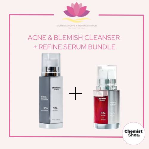 Mixtrue Beauty Chemist Shea Refine Serum | Dual Chamber. Niacinamide, Zinc, Peptide.