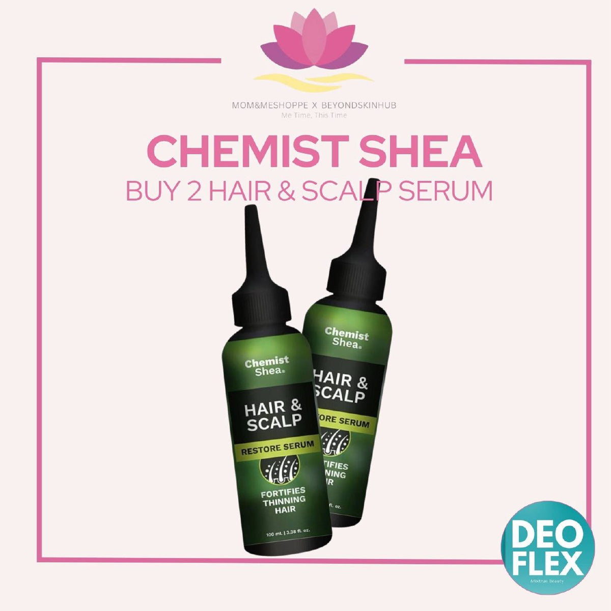 Mixtrue Beauty Chemist Shea Hair + Scalp Restore Serum | For Damaged & Thinning Hair