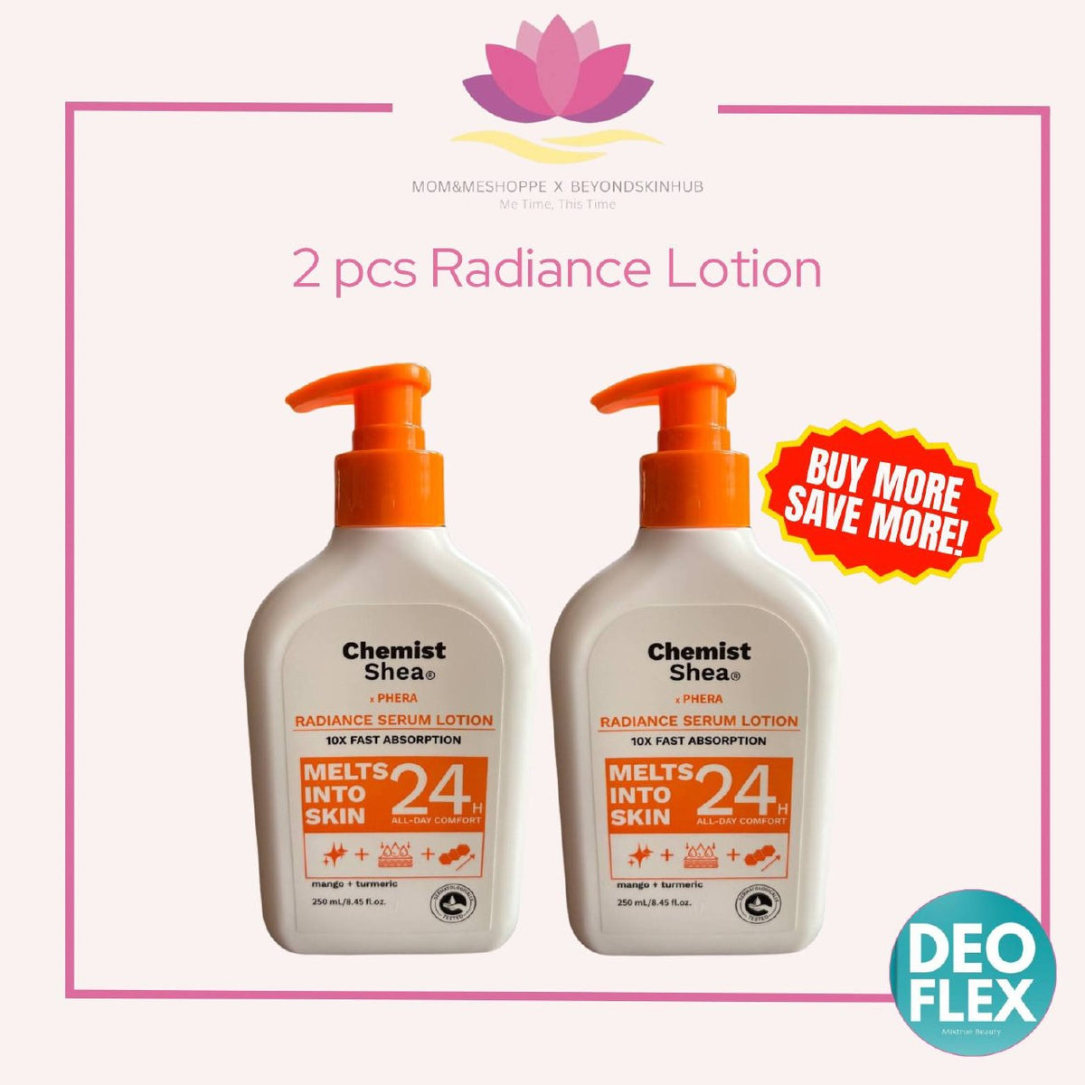Mixtrue Beauty Chemist Shea x Phera Radiance |Brightening,  hydrating, ultra lightweight & non-sticky