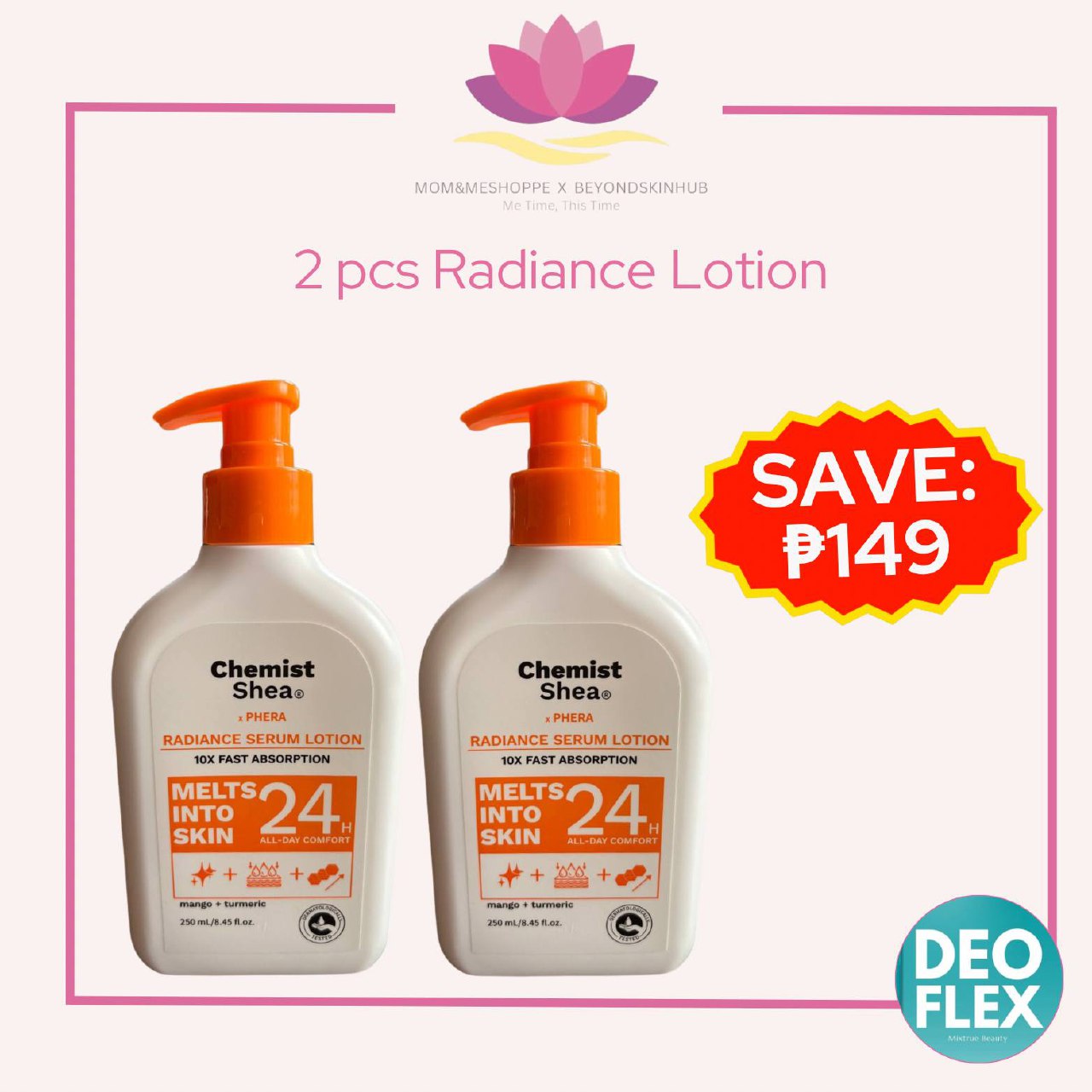 Mixtrue Beauty Chemist Shea x Phera Radiance |Brightening,  hydrating, ultra lightweight & non-sticky
