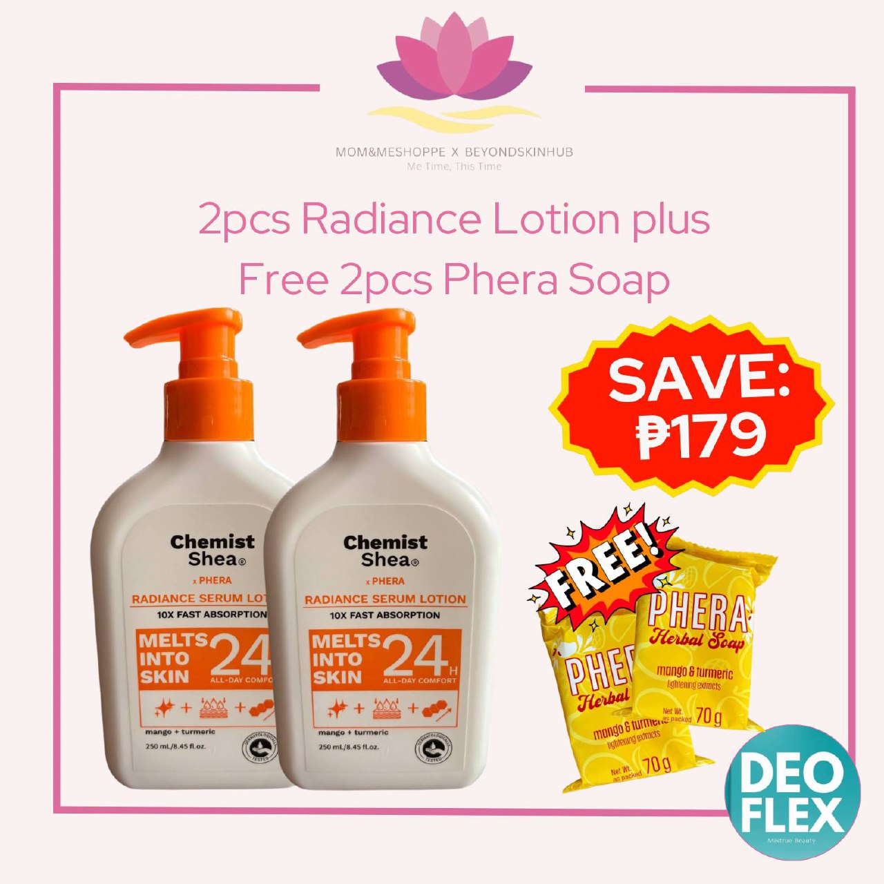 Mixtrue Beauty Chemist Shea x Phera Radiance |Brightening,  hydrating, ultra lightweight & non-sticky