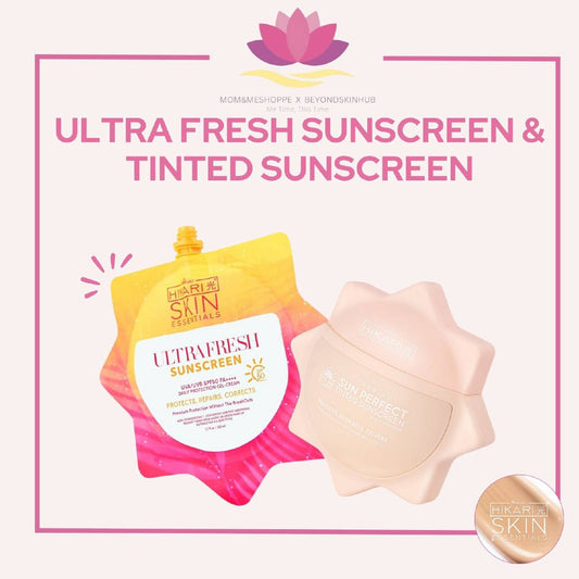 Hikari Ultrfresh Sunscreen and Sun Perfect Tinted Sunscreen Bundle | SPF 50 PA++++