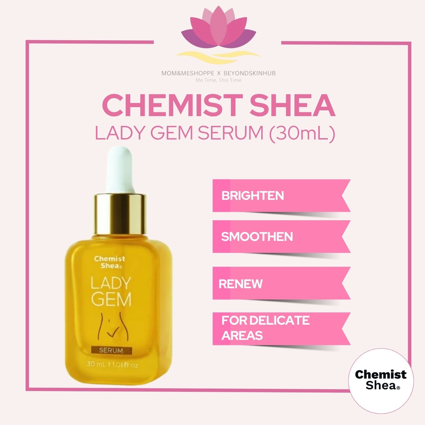Mixtrue Beauty Chemist Shea Lady Gem Serum – Intimate Lightening Serum 30ml