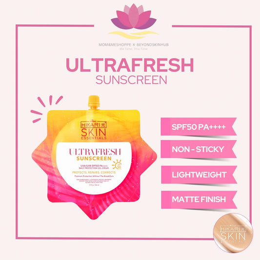 Hikari UltraWhite/ Ultra Fresh Sunscreen SPF50 PA++++ Protection, 50ml